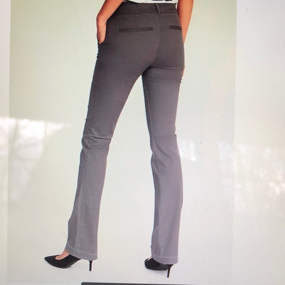 Mid-rise Boot-Cut Khakis GRAY NEW - Picture 2 of 6